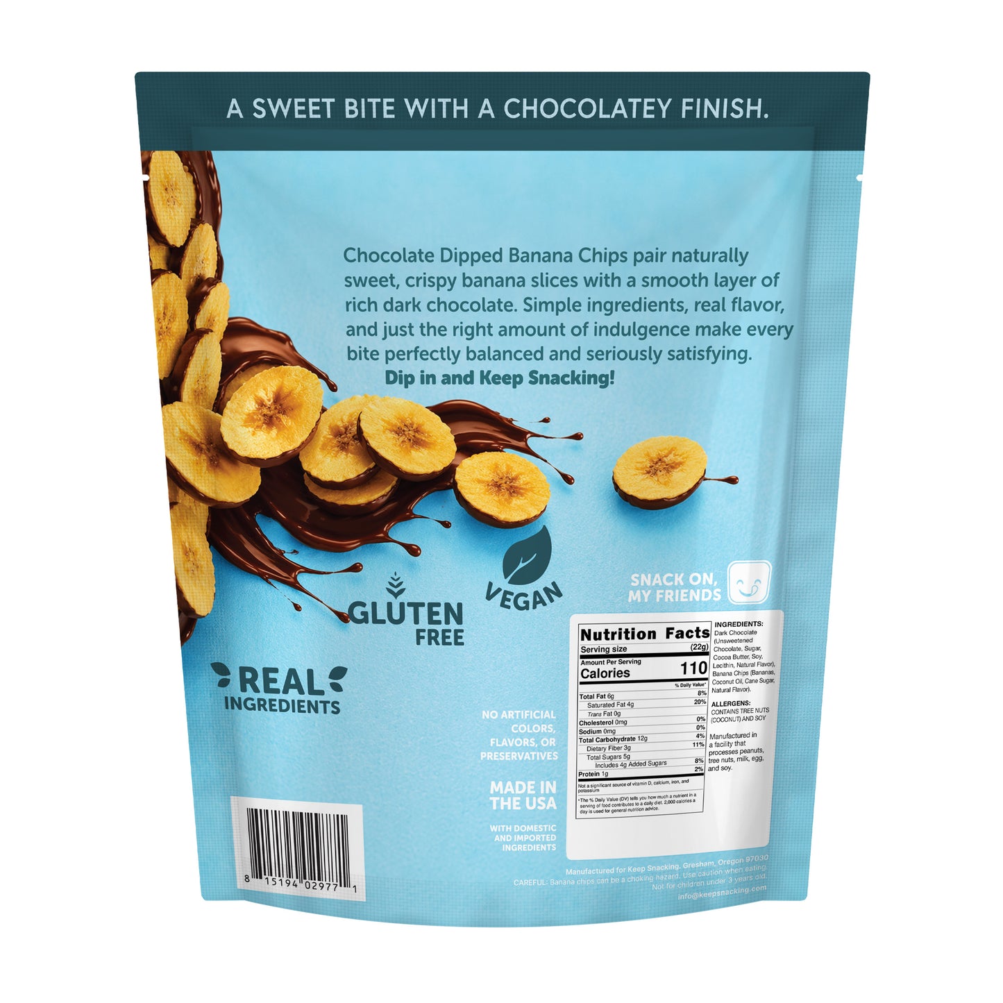 Dark Chocolate Banana Chips