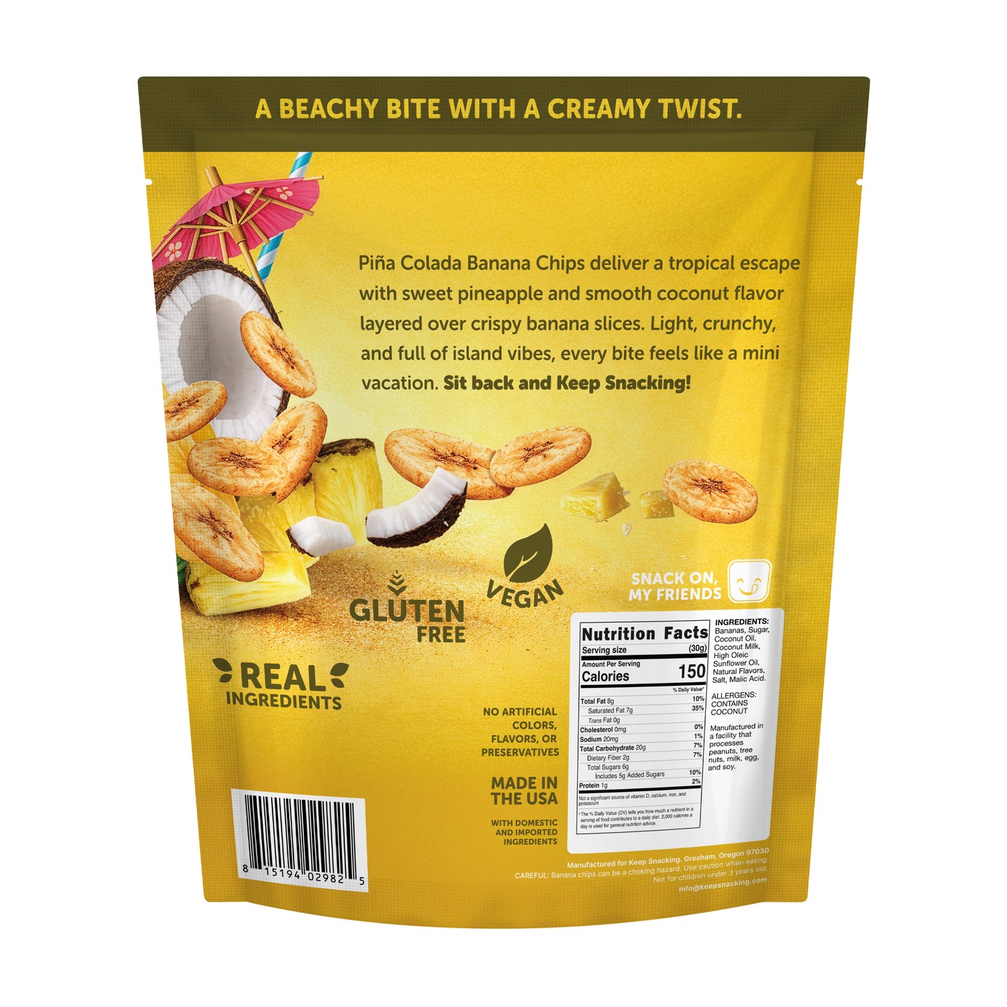 Pina Colada Banana Chips
