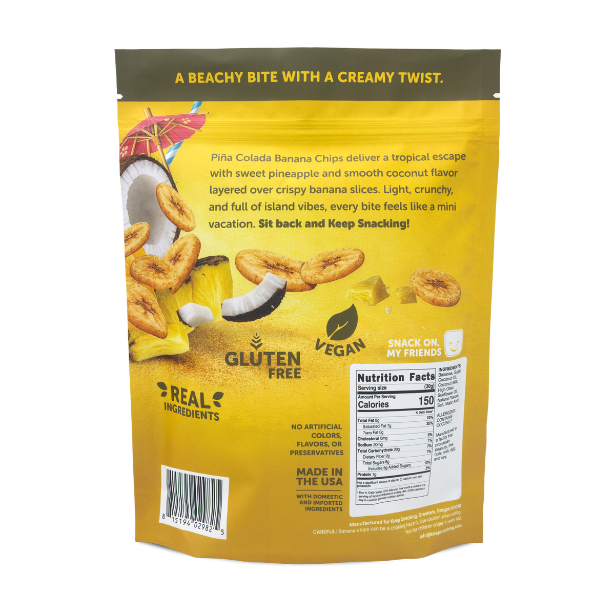 Pina Colada Banana Chips